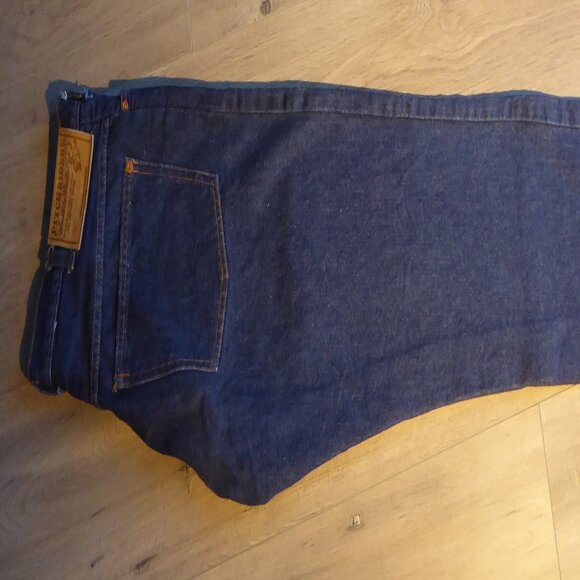 RARE VINTAGE Pitchriders Blue Denim Jeans Straight Leg Cut - Picture 4 of 10